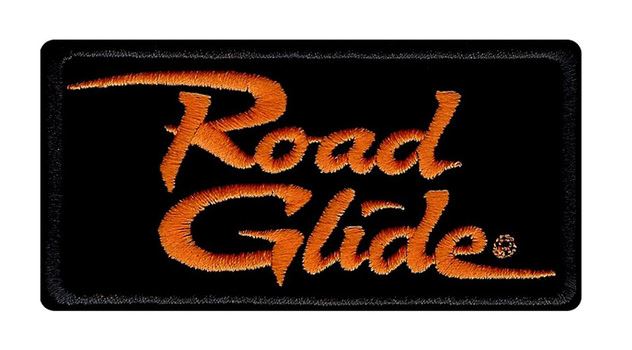 Harley Davidson Embroidered Road Glide Emblem Patch, Small 4 x 2