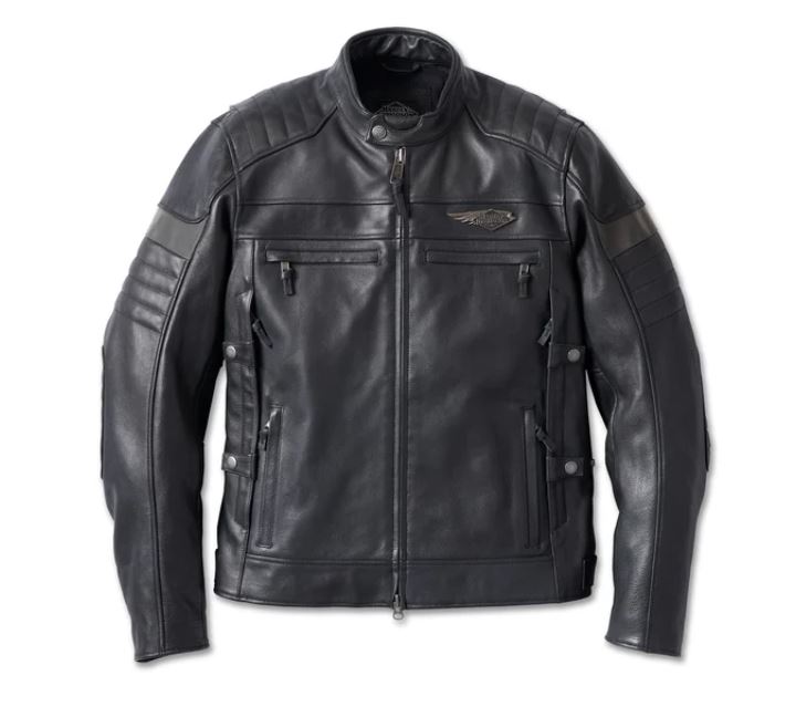 Harley davidson mens hot sale leather riding jacket