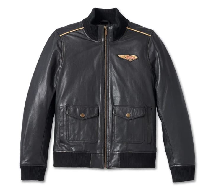 Levis leather hotsell bomber jacket